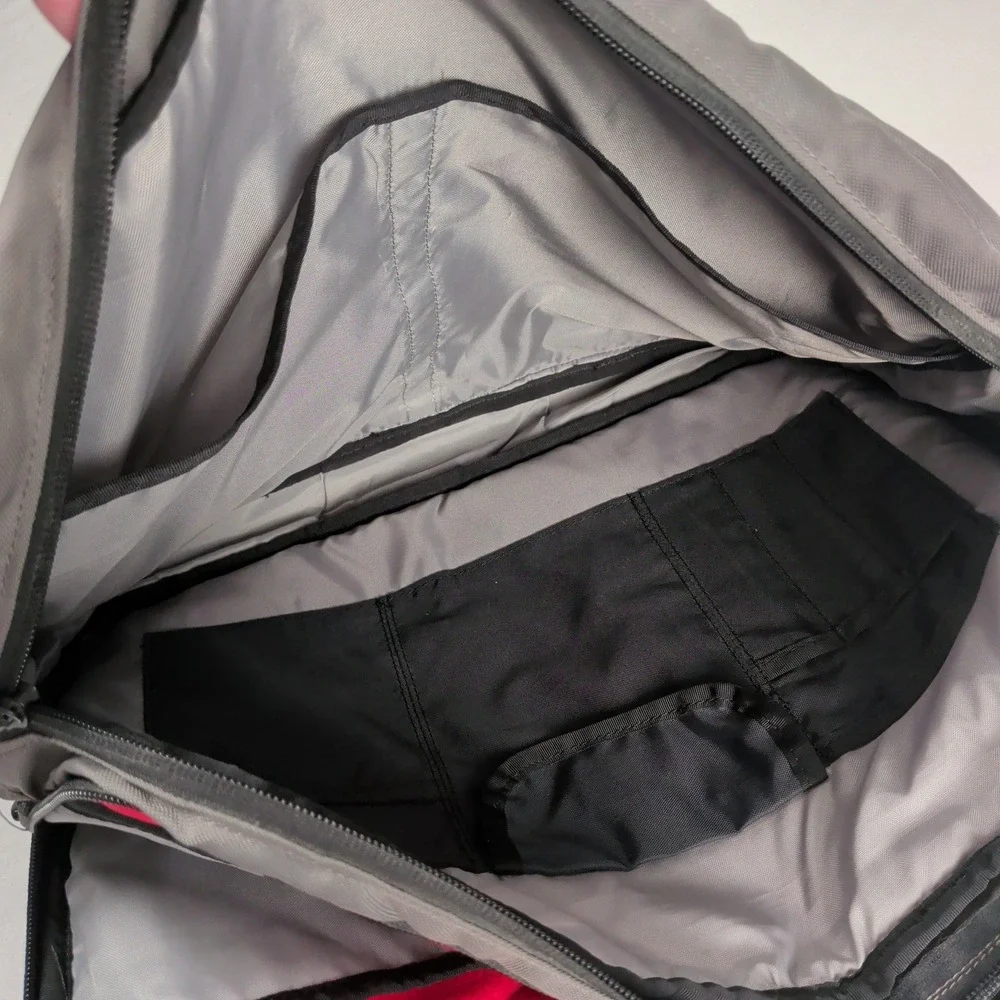 Utility Commuter Messenger Bag Laptop Grey Olive Green Red Quilted Bag Medium
